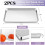 Stainless Steel Baking Sheet Set 20x14in 2 Pcs + 2 Racks 3