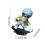 Skeleton Skateboard Ornament – Resin Halloween Decor, 1 Pc 3