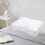 Foam Knee Pillow for Side Sleepers with Strap, White 4