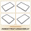 Display Frame for  TM7, Screen Plastic Protective Cover Protects Screen From Scratches Protective Frame 5