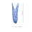 Horse feeder bag nylon rope hanging blue 2