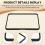 Display Frame for  TM7, Screen Plastic Protective Cover Protects Screen From Scratches Protective Frame 7