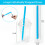 ACDANC Jumbo Smoothie Straws 100 Pack 9.45 in Coloured 2