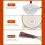 Ceramic Teapot with Wooden Side Handle for Loose Leaf, Small White Kung Fu Tea Maker 4