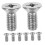 Worgeous8Pcs Βίδα ρότορα αυτοκινήτου για αμάξωμα, γάντζο ηλεκτρικού οχήματος, ασημί 6