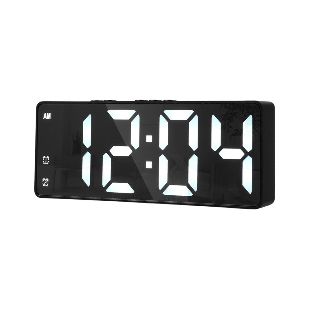 Digital Alarm Clock 12/24H Display Voice Control Temp Snooze Night Mode Adjustable Brightness Led Clocks No Battery 6031949369167