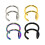 4 PCS Fake Nose Ring Stud Nose Rings No Piercing Ear Cuff 6
