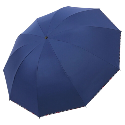 Draagbare golfparaplu van 110 cm met dubbel doek, windbestendig 1
