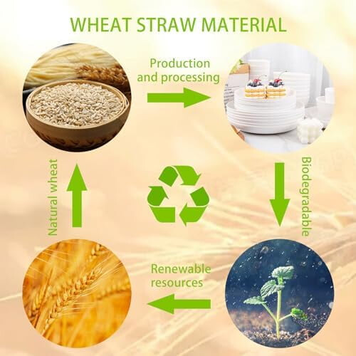 Wheat Straw Dinnerware Set White 32 pcs for 8 2