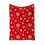 Red Snowflake Christmas Throw Blanket Polyester 150x200cm 2