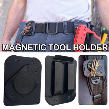 2Pcs Magnetic Tool Holder,Magnetic Tool Belt,Magnetic Wrench Organizer,Magnetic Belt Clip for Any Magnetic Hardware