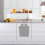 Lixeira compacta cinza, 1 unidade, 27 cm (10,6 pol.) 7