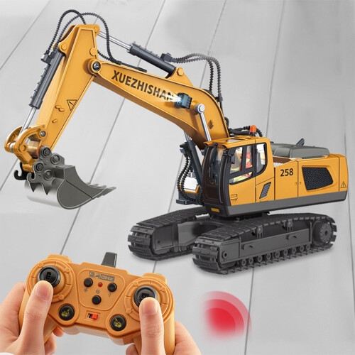 Εκσκαφέας 1: 20RC, 2.4GHz11CH, Φως & Μουσική, Εκπαιδευτικό παιχνίδι κατασκευών, Συμβατό με 1