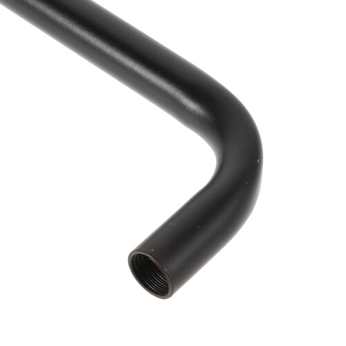 Curved Iron Lamp Stem Black 12.4 cm 2