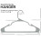 Plastic Clothes Hangers 50 Pack Grey 2