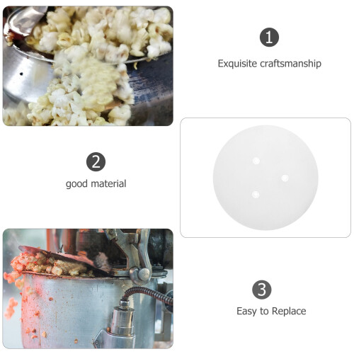 Popcorn Machine Replacement Pads 1Pcs Silicone for Improved Popcorn Texture and Heat Insulation White 2