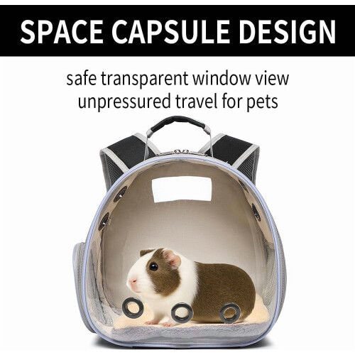 Pet Carrier Backpack for Guinea Pigs Rabbits Hamsters 1