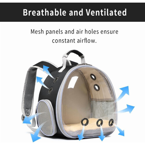 Pet Carrier Backpack for Guinea Pigs Rabbits Hamsters 2