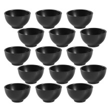 30Pcs Tigelas Black Miniatura Plástico Para Decoração Cozinha Bonecas