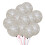 Silver Snowflake Latex Balloons 12 pcs 5