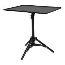 1Ensemble Support Projecteur Et Ordinateur Réglable En Alliage Noir