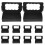 100Pcs Black Kraft Paper Pastry Packaging Boxes with Window for Bakery 1