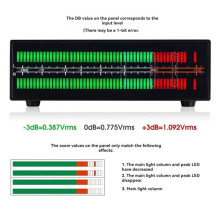 VU56-PRO Dual Channel Music Spectrum Analyzer LED Sound Level Meter MIC Music Spectrum Visualizer Audio Splitter
