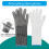 Schnittfester Küchenhandschuh aus Edelstahlgewebe, Größe 9 8