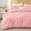 Pink Boho Pintuck Comforter Set Queen 3 pcs 2