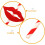 Χάρτινα καλαμάκια Red Lips για κοκτέιλ 40 τεμάχια 7