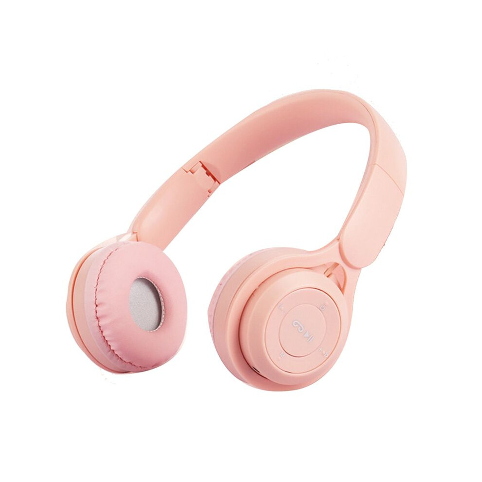 Headband Headset Y08 Wireless Headset Portable Foldable Children Headset Pinkish 6034021358691