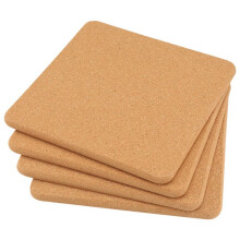 High Density Thick Square Cork Pad for Hot Dishes, 8 Inch Heat Resistant Multifunction Cork Coaster, Cork Hot Pads