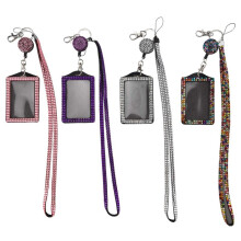 4 Set Rhinestone Lanyard ID-KorthåLlare Crystal InfäLlbar Badge Rule Strass Neck Lanyard KorthåLlare
