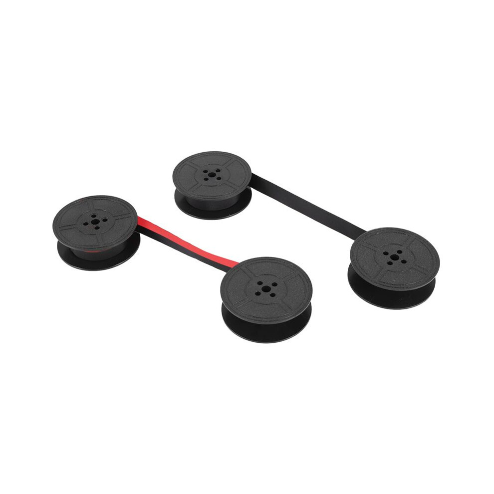 2Pack Typewriter Ribbon Twin Spool Typewriter Ribbon Ink Twin Spool Ink Replacement Part For Most Typewriter(,Black) Red/Black 4713304994116