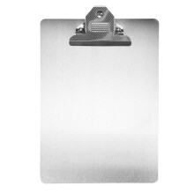 Akten Ordner Metall Zwischenablage A4 Rostfreier Stahl Klemme Brett Organizer Binder Board MenüSchiene für BüRo Schule Lehren