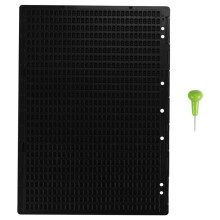 27 Lines and 30 Grids Practical School Plastic Braille Portable Writing Board with Stylus