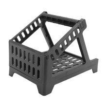 Etiketten Halter für Thermo Versandetiketten auf Rolle und Leporello, Funktioniert mit Desktop Etiketten Drucker, Schwarz