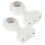 OUNONA 2 Pcs Curtain Rod Support Bracket Middle Hooks for Wall Holders Brackets Pole White 7