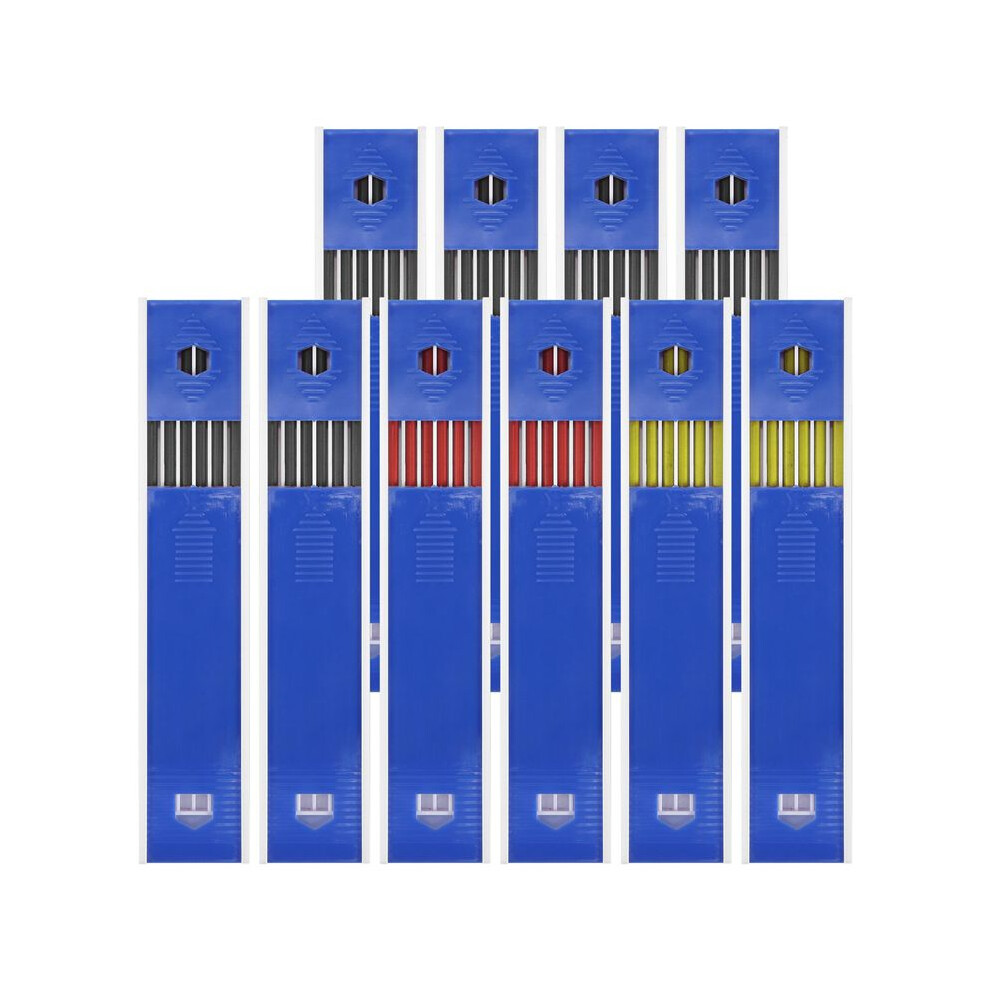 60 Pcs 2.8 Mm Solid Carpenter Pencil Set Pencil Refills For Carpenter Carpenter Woodworking Mechanical Pencil 4713332045798