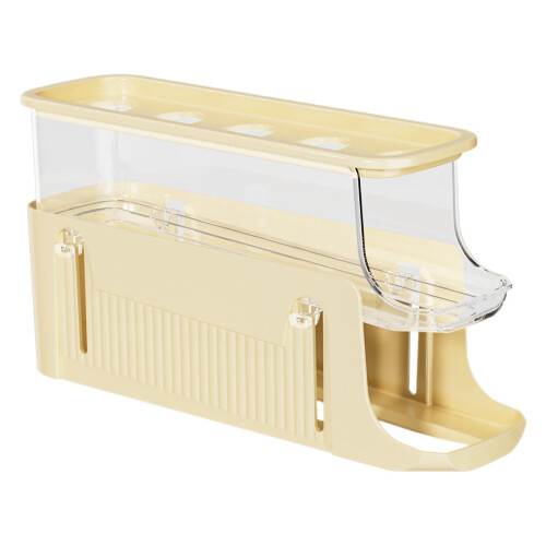 Rolling Egg Holder for Fridge, Egg Dispenser for Refrigerator, Automatic Rolling Storage Container for Countertop, Kitchen & Outdoor Use 1 Pack 1