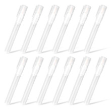 12 StüCke 6/3 Mm Leer BefüLlbar Blanko Lackstift Rund Geneigter Kopf Lackmarker Stifte für Kunstmalerei Satz