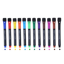 12 Colors White Board Markers Dry Erase  with Eraser Cap, Dry Erase Markers Fine Point Tip, for Kids Office School