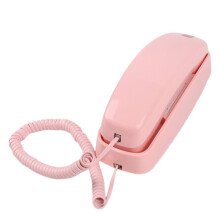 Fasttelefon, Trådbunden Hemtelefon, Trimline-Hemtelefon för Väggmontering Av Fast Telefon, Hotellväggtelefon med Stora Knappar B