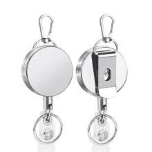 2 Pack 29.5Inch Badge Reels Retractable Badge Holders for Nurse Badge Reel ID Badge Holders Retractable ID Holders