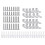 20 Set Whiteboard Installation Hardware Kit Wall Hanging Kit Mounting Brackets for Hanging Whiteboard School Office 1