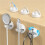 Magnetic Cable Organizer Clips - Rotatable Fixer for Desktop Data & Charging Cables, 6 Packs 2
