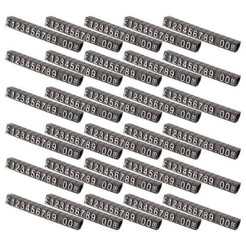 30 Sets Plastic Kubussen Prijs Display Tags Verstelbare Nummer Stand Frame Label Shop