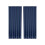 Solid Color Semi-Sheer Curtains – Double-String Polyester Rod Pocket Curtain Panels, Navy 5