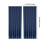 Solid Color Semi-Sheer Curtains – Double-String Polyester Rod Pocket Curtain Panels, Navy 6