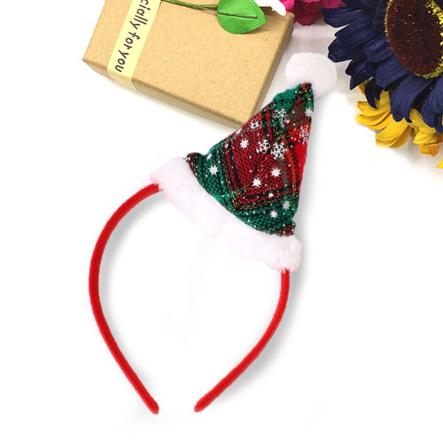 Glitterhårbånd for jenter, sirkulært juledesign, 2 stk. 2